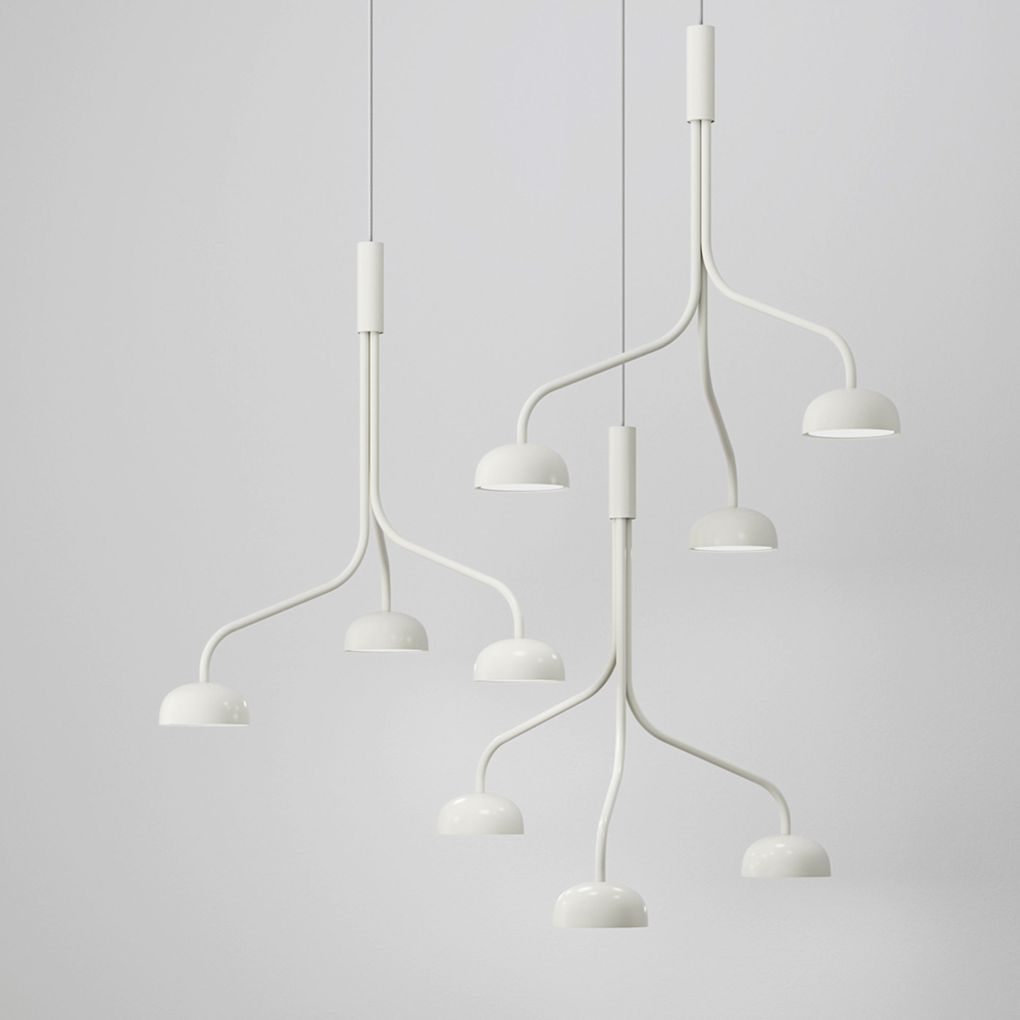The Curve Cluster Single Large Pendant Metal by Zero Interior 2